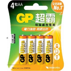 GP 特強鹼性電池 AA 4粒裝
